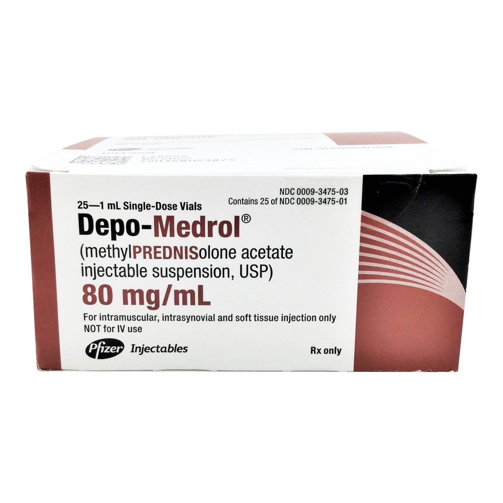 Depo-Medrol® Methylprednisolone Acetate 80 mg / mL Injection 1 mL ...